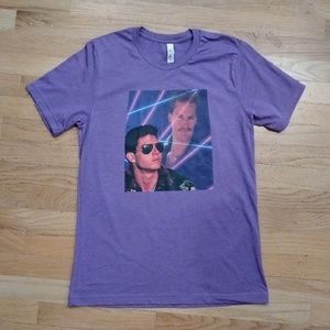 Top Gun Maverick & Goose 1980s Family Portrait Collage Picture Adult M Shirt New